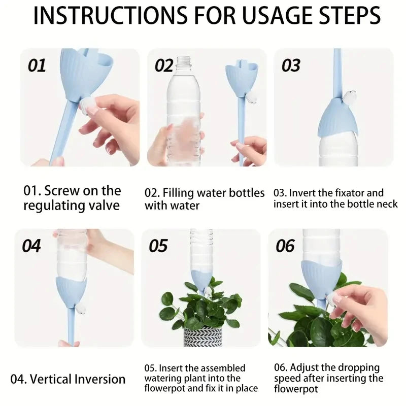 Automatic Watering Device Creative Plant Potting Gardening Adjustable Speed Dripping Device Lazy Home Automatic Water Infiltration
