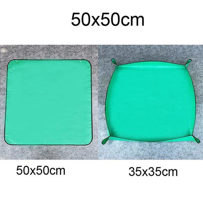 Garden Mat: Planting Mat 50cm-100cm Foldable Waterproof Potting Pad