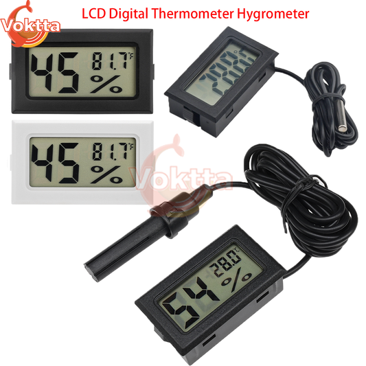 Mini LCD Hygrometer - Indoor Temp & Humidity Sensor