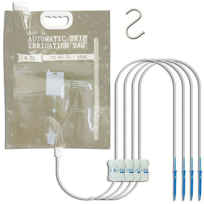 1pc 5.2L/6.5L Automatic Watering Device Plant Watering Bag Control Of Water Dripping Flow Water Bag Lazy Travel Dripper
