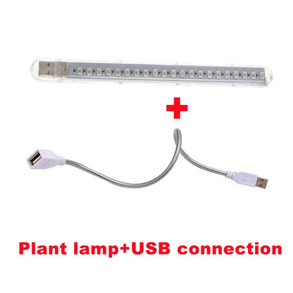 VnnZzo LED Full Spectrum Plant Lamp USB Grow Light Flexible LED Growth Light Phyto Lamp Flower Seedling Hydroponic Lighting