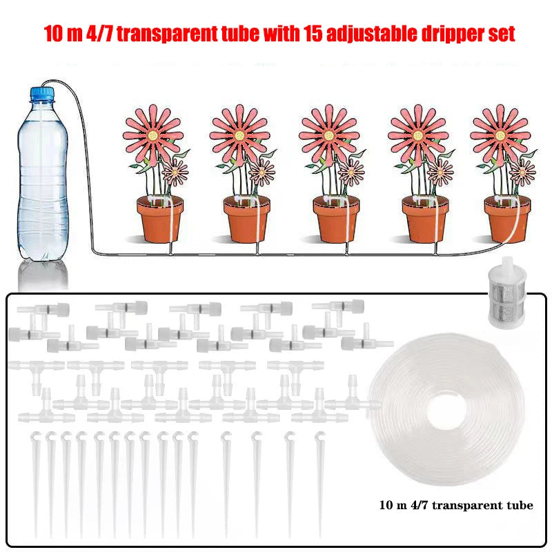 Garden Drip Irrigation Kit - Water-Saving Micro Dripper