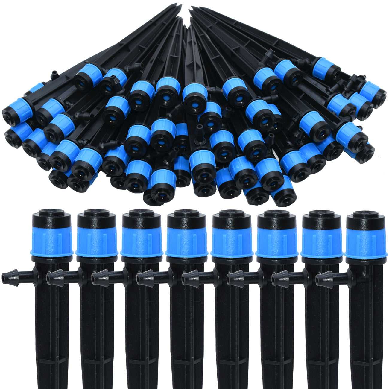 Irrigation Dripper: Garden Sprinkler Nozzle 360° Adjustable 30pcs for Drip Irrigation